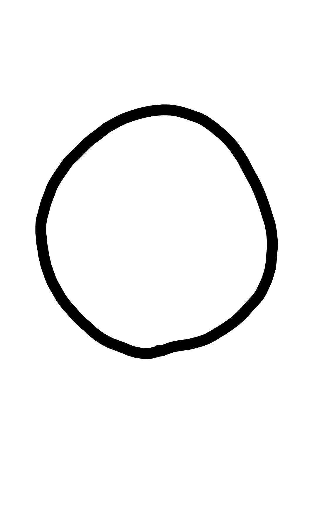 フリーハンドで丸を描くだけのトピ