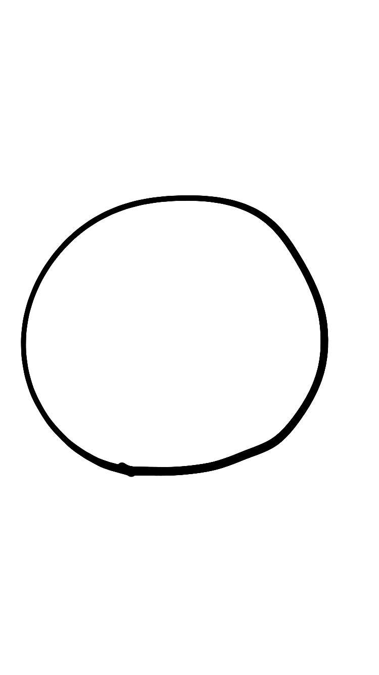 フリーハンドで丸を描くだけのトピ