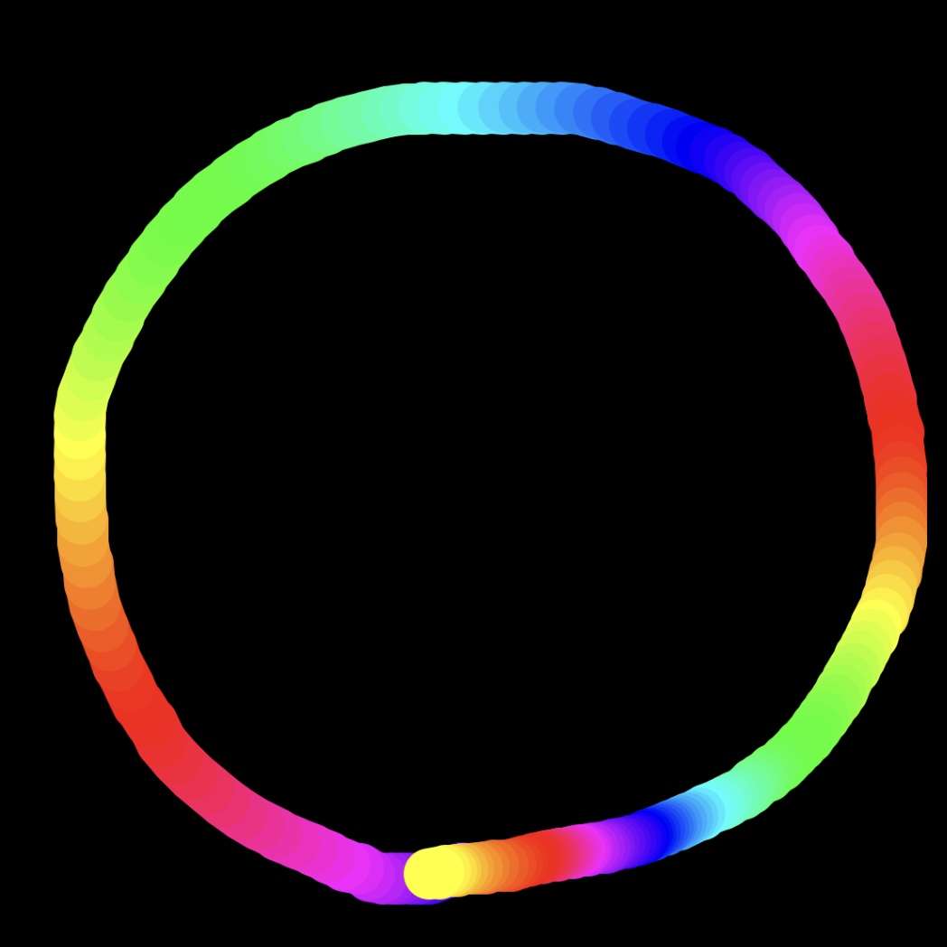 フリーハンドで丸を描くだけのトピ