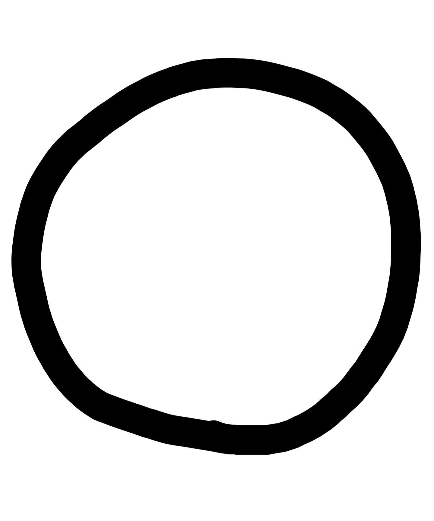 フリーハンドで丸を描くだけのトピ