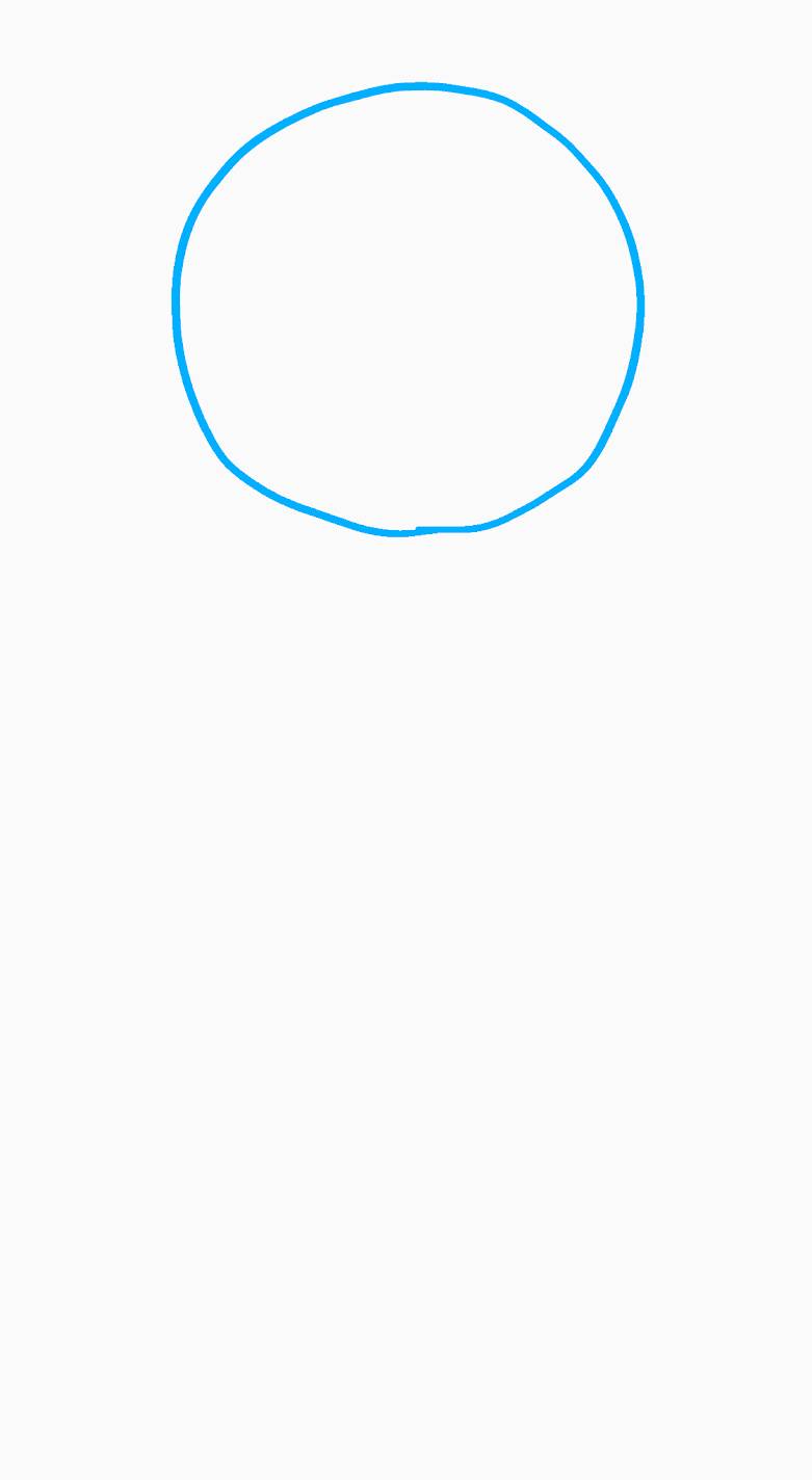 フリーハンドで丸を描くだけのトピ