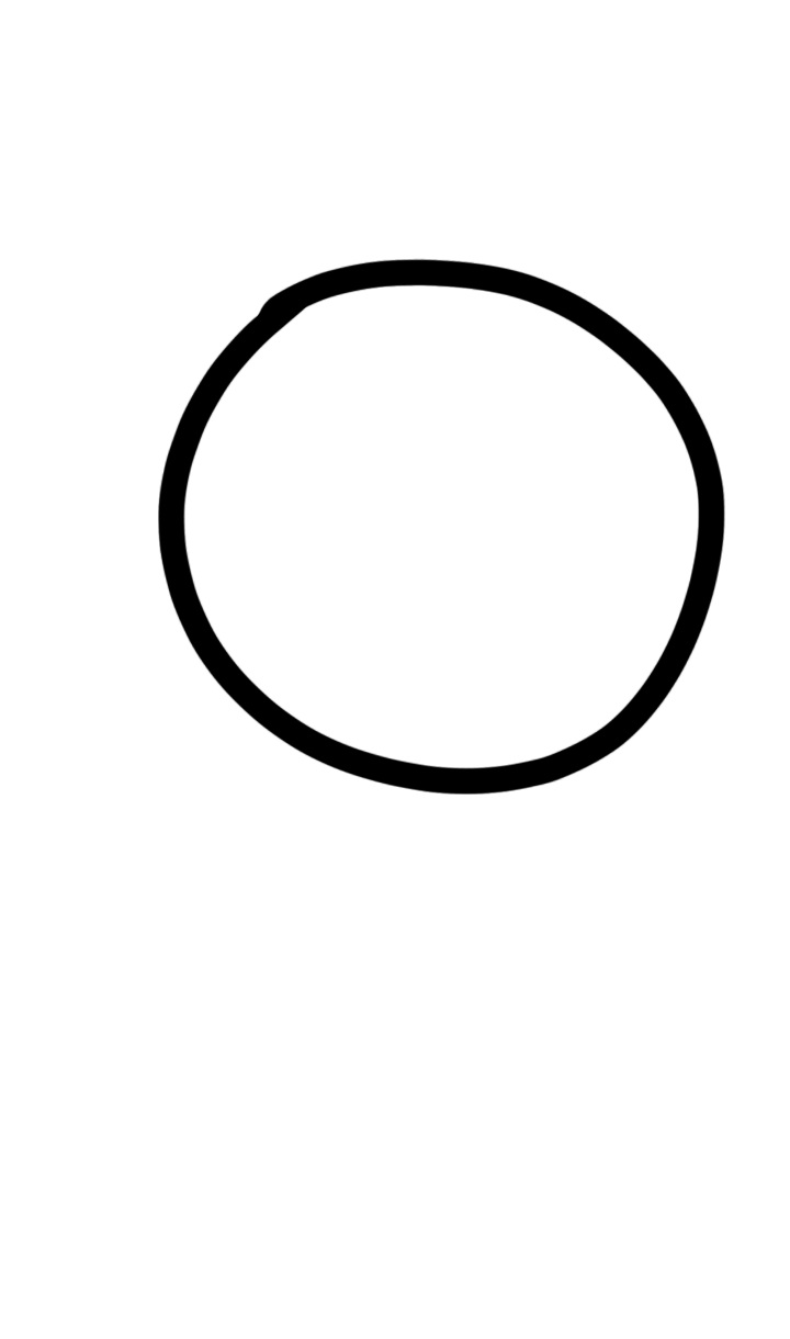 フリーハンドで丸を描くだけのトピ