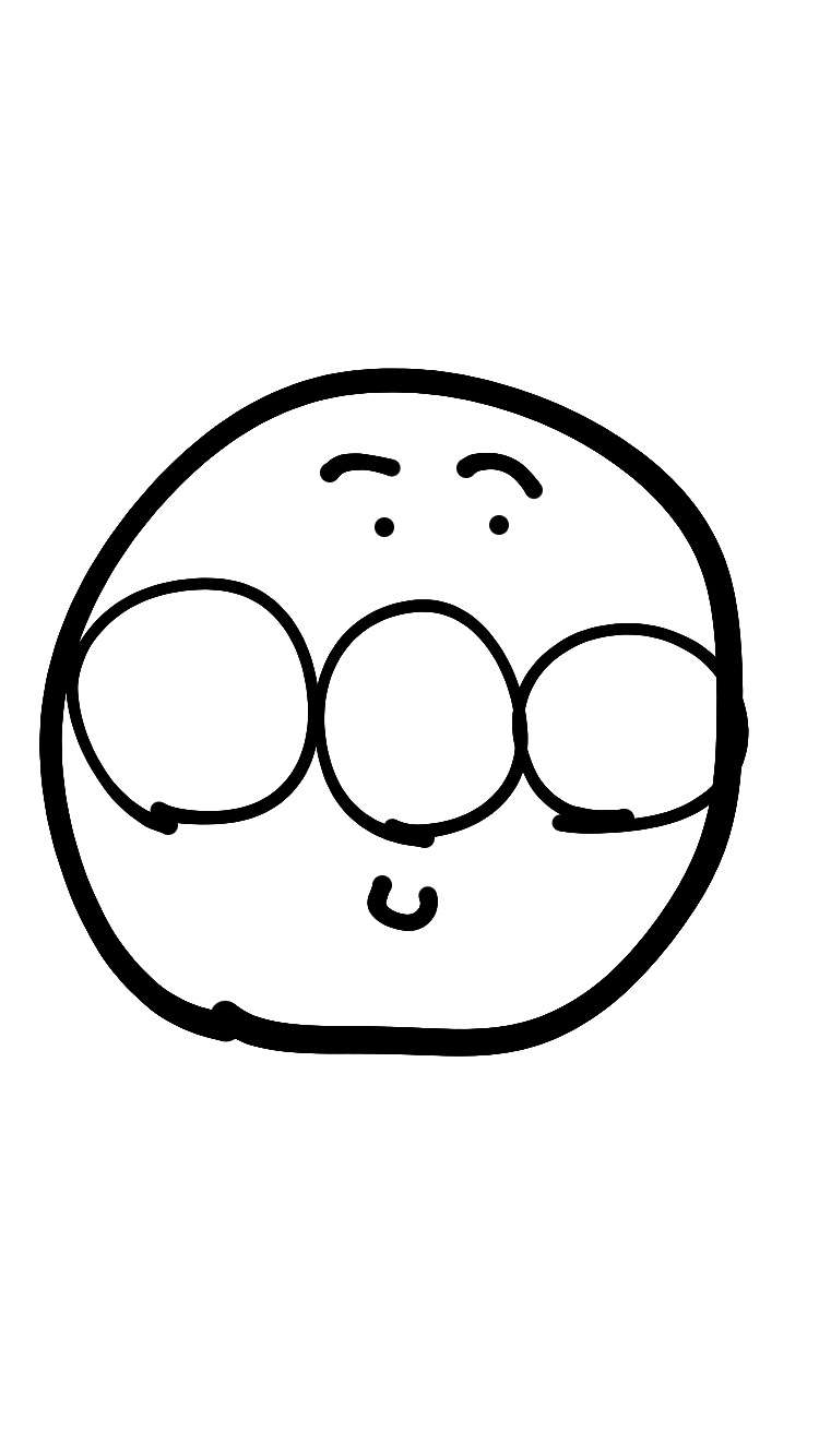 フリーハンドで丸を描くだけのトピ