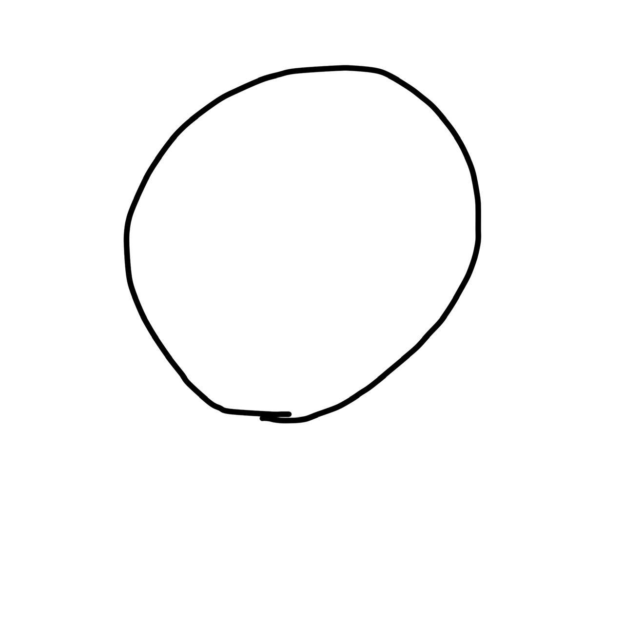 フリーハンドで丸を描くだけのトピ