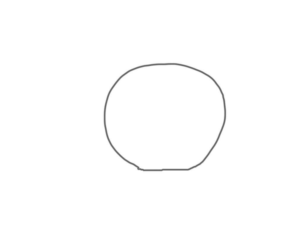 フリーハンドで丸を描くだけのトピ