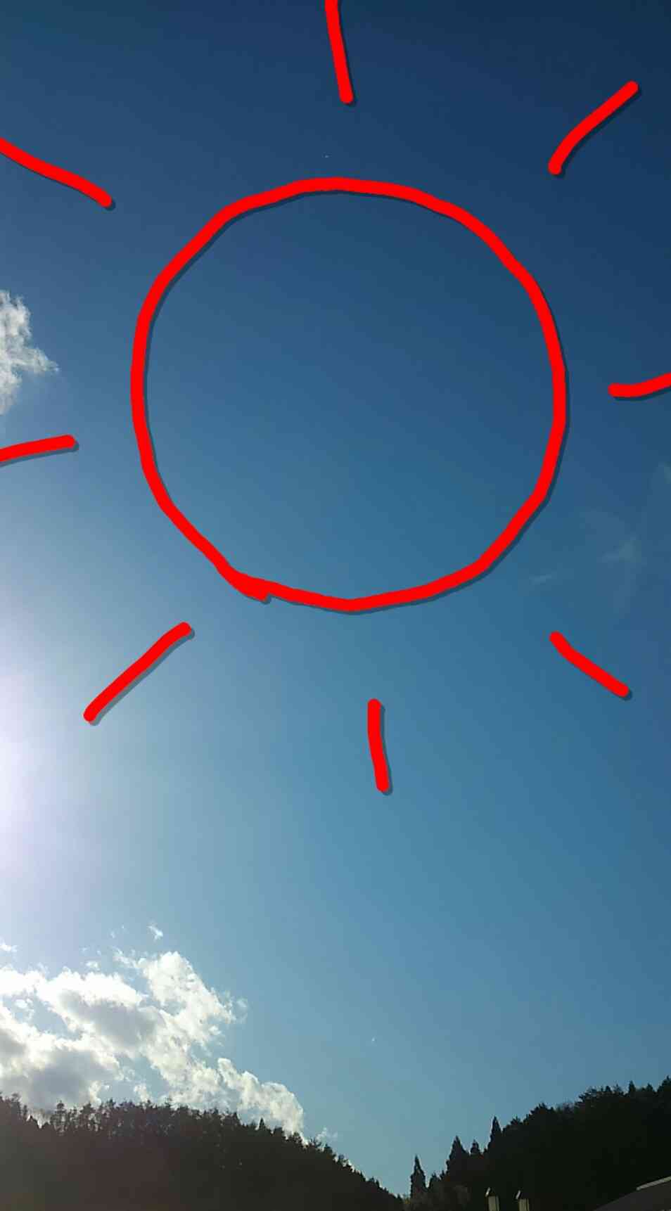 フリーハンドで丸を描くだけのトピ