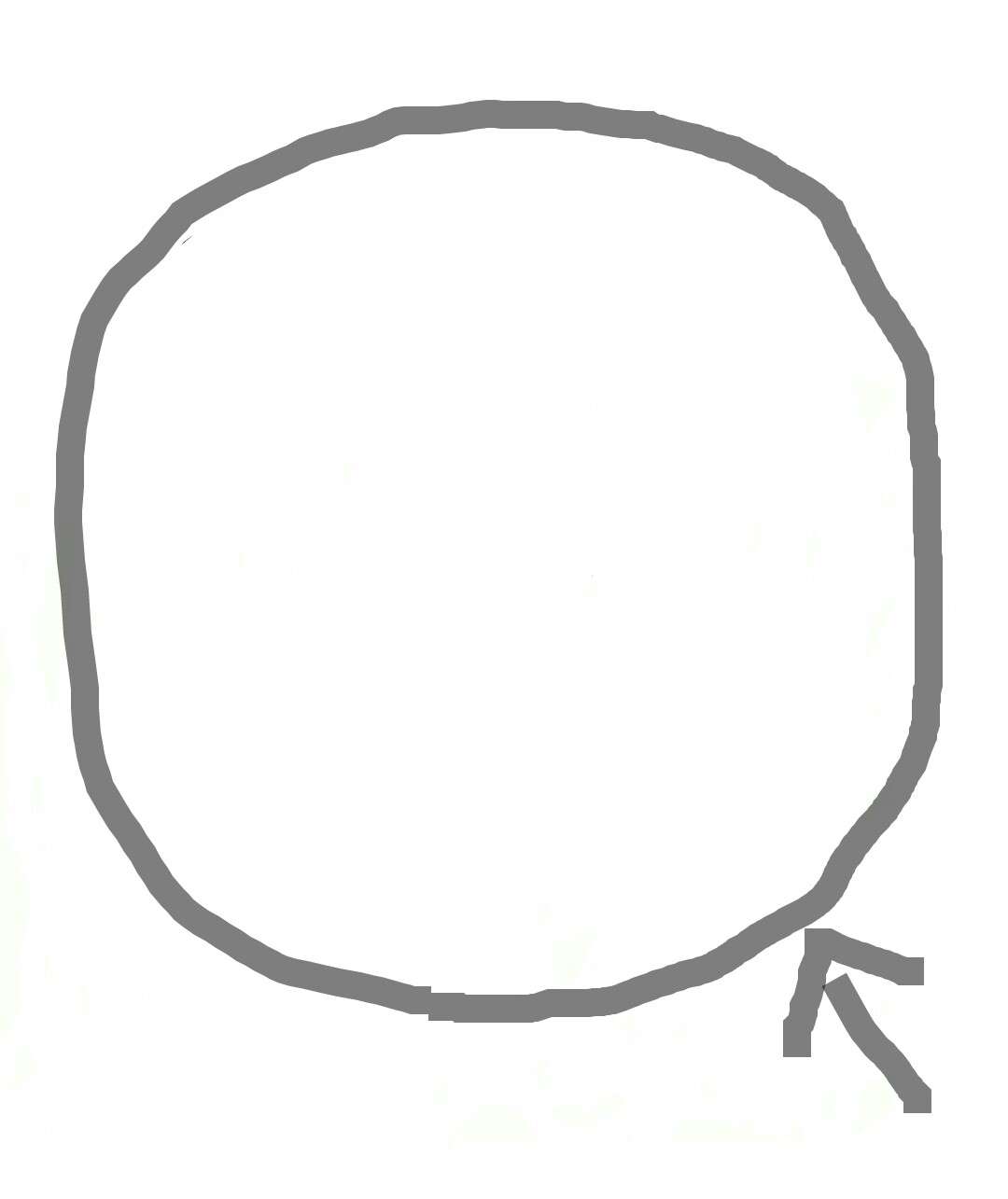 フリーハンドで丸を描くだけのトピ