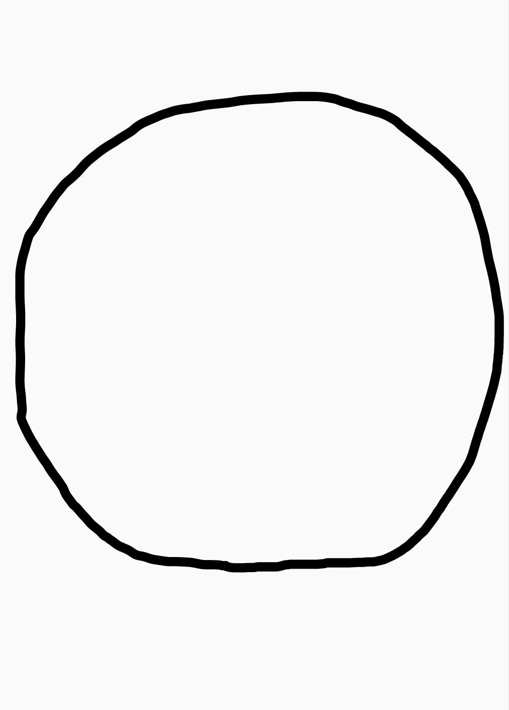 フリーハンドで丸を描くだけのトピ