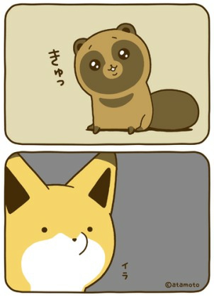 まん丸な目の動物たち