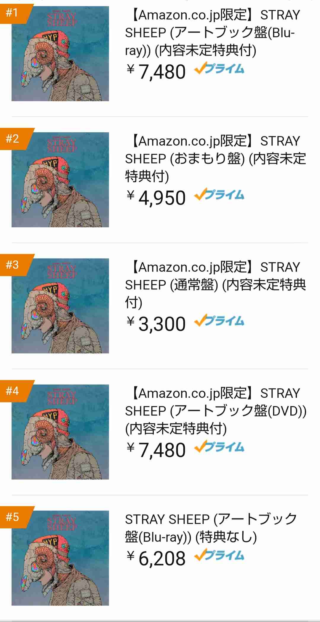 米津玄師、5thアルバム『STRAY SHEEP』8・5発売 「Lemon」など15曲収録、ジャケットも公開