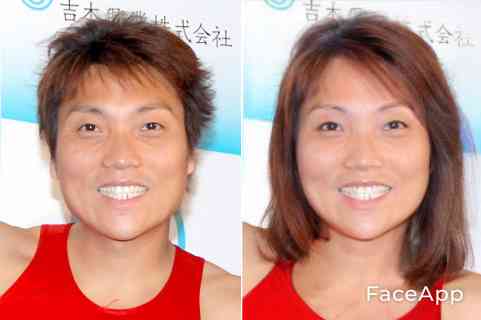 アプリで芸能人を性転換させてみるトピ