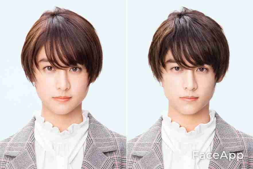 アプリで芸能人を性転換させてみるトピ