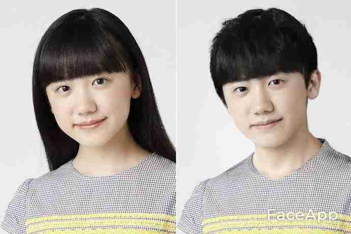 アプリで芸能人を性転換させてみるトピ