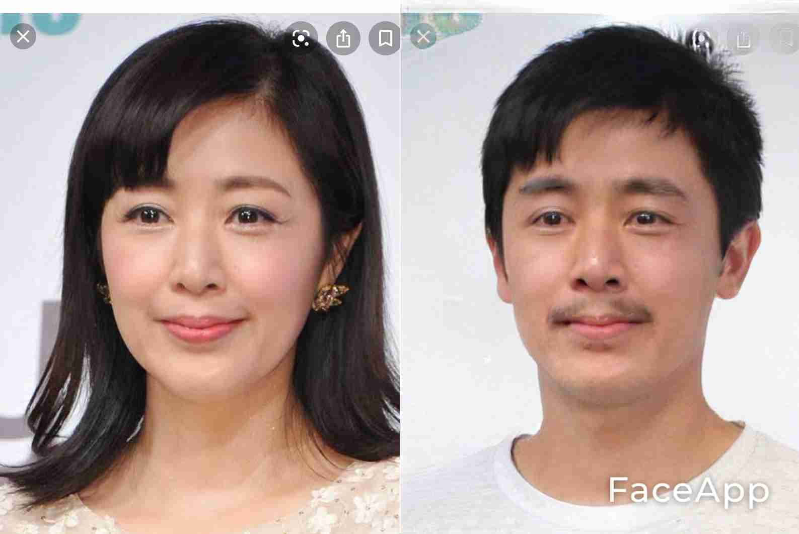 アプリで芸能人を性転換させてみるトピ