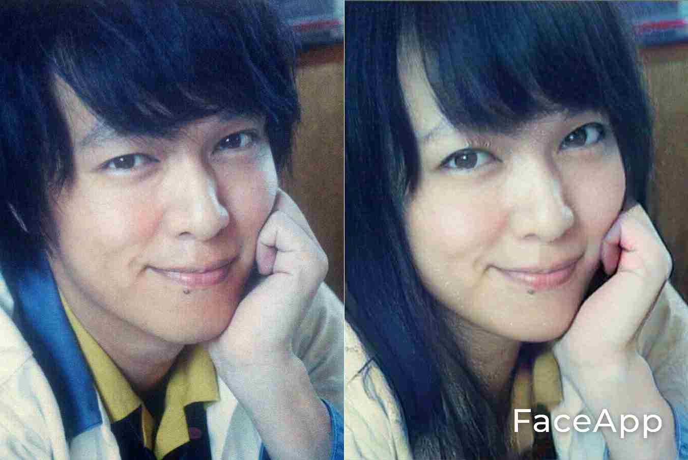 アプリで芸能人を性転換させてみるトピ