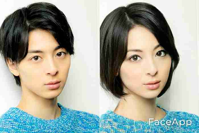 アプリで芸能人を性転換させてみるトピ