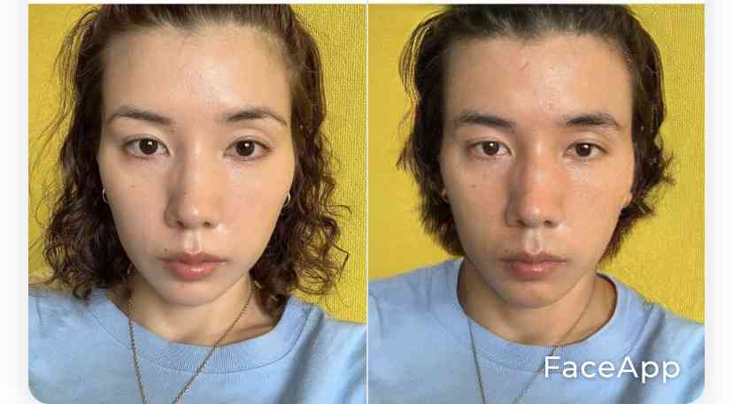 アプリで芸能人を性転換させてみるトピ