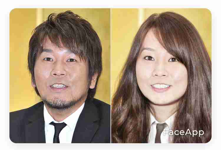 アプリで芸能人を性転換させてみるトピ