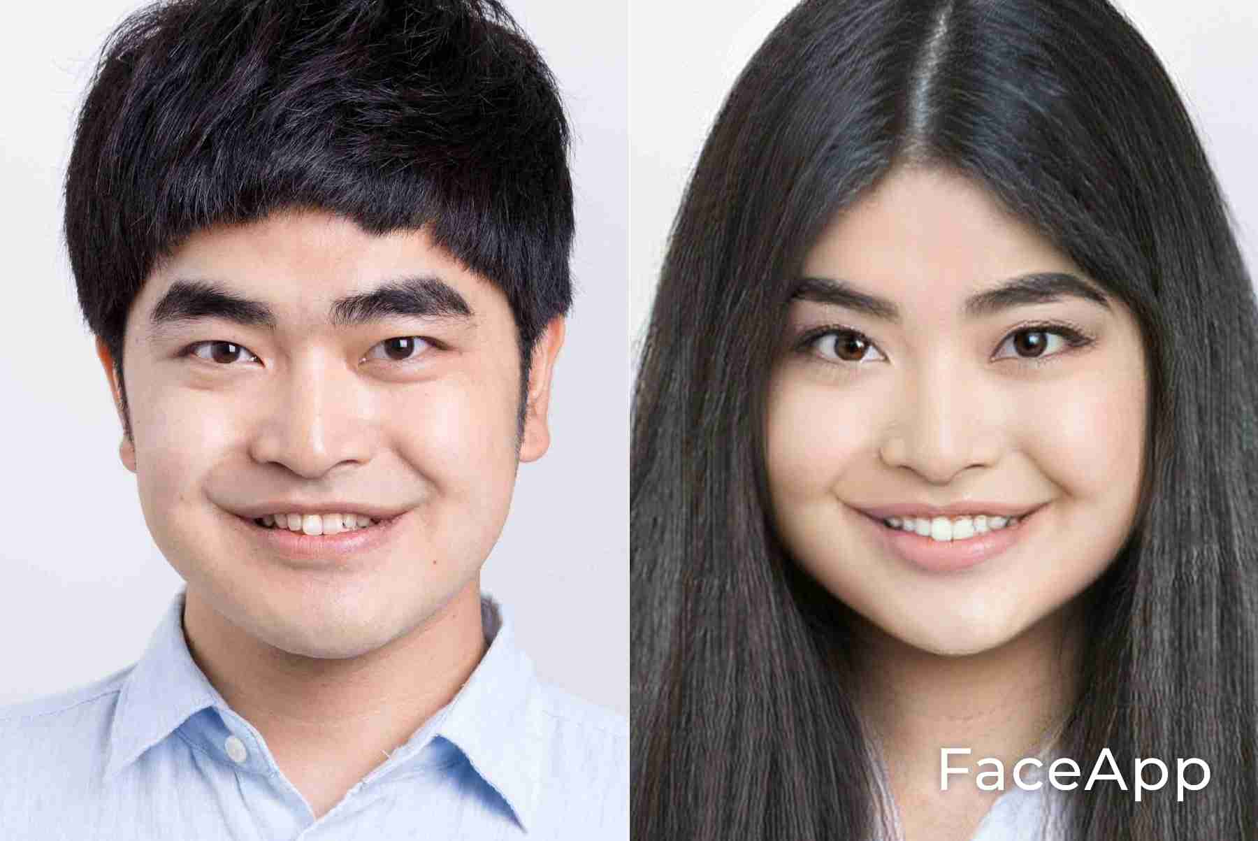 アプリで芸能人を性転換させてみるトピ