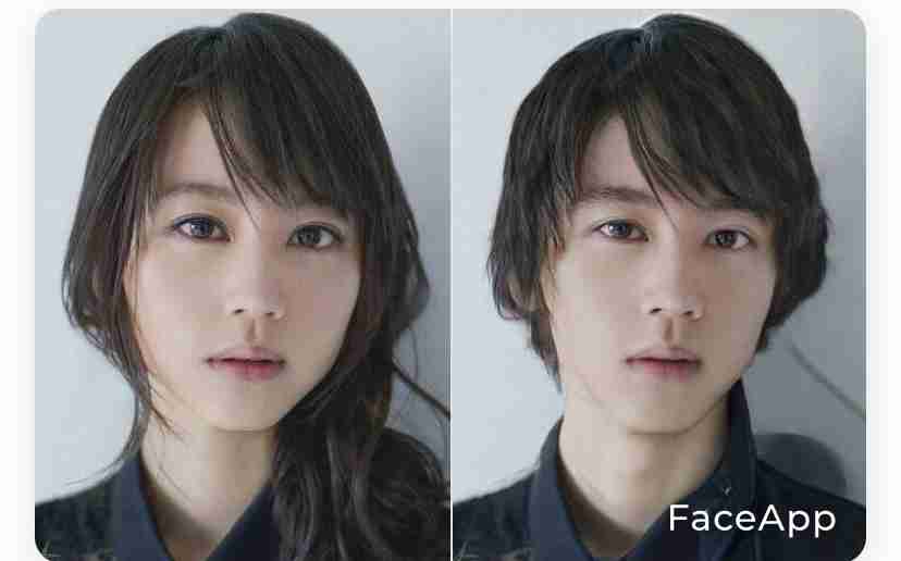 アプリで芸能人を性転換させてみるトピ