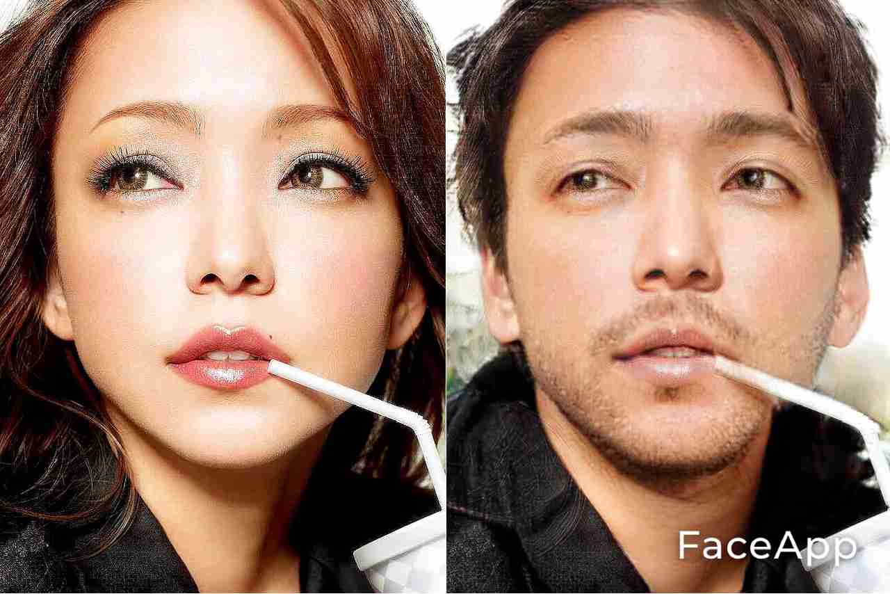 アプリで芸能人を性転換させてみるトピ