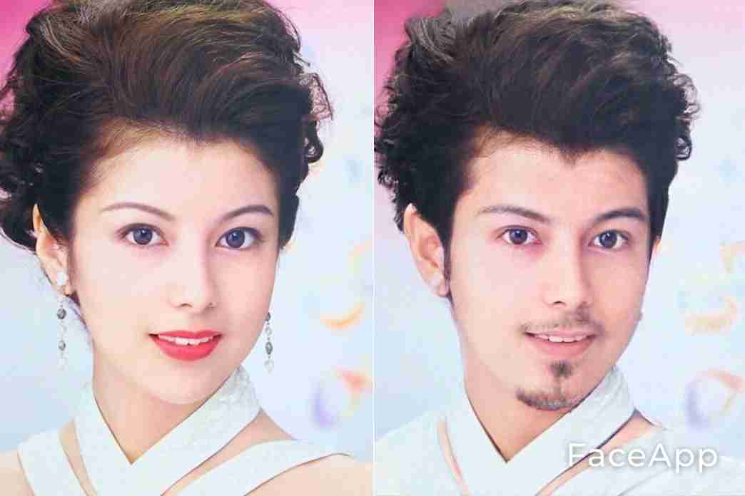 アプリで芸能人を性転換させてみるトピ