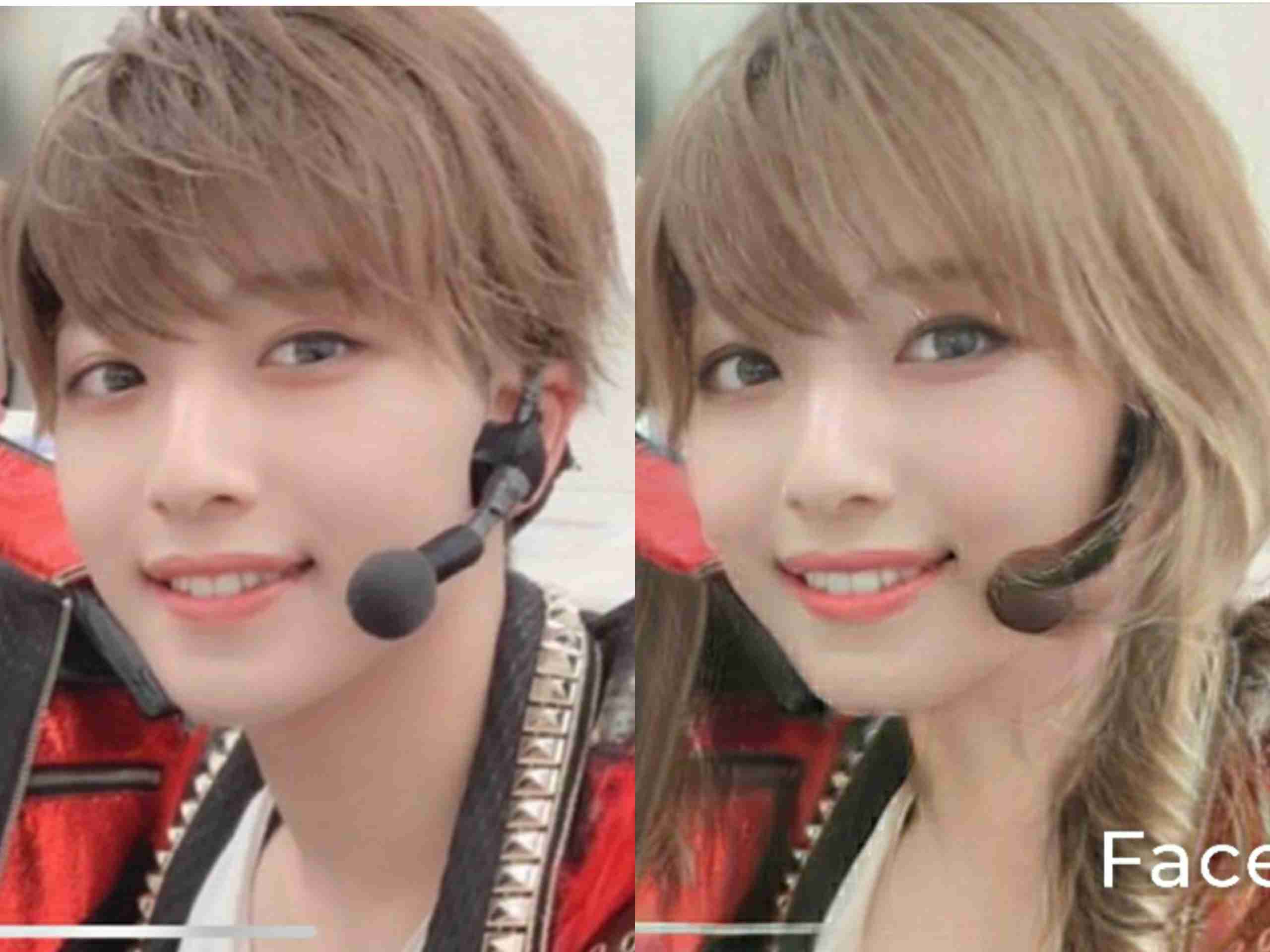 アプリで芸能人を性転換させてみるトピ