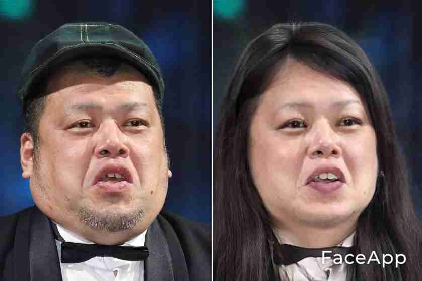 アプリで芸能人を性転換させてみるトピ