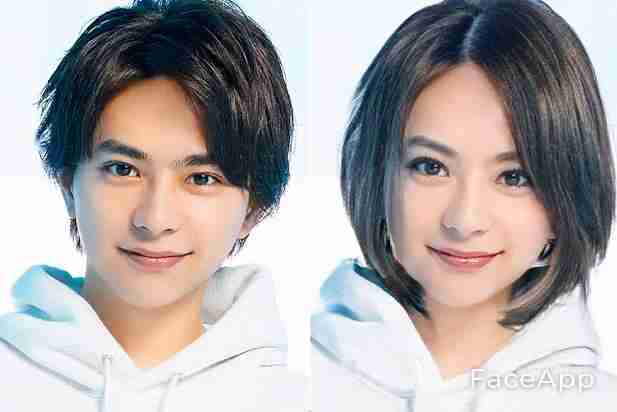 アプリで芸能人を性転換させてみるトピ