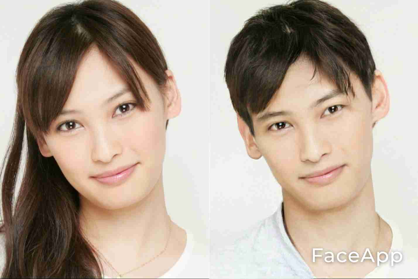 アプリで芸能人を性転換させてみるトピ