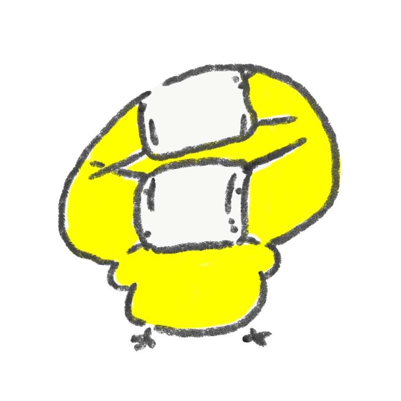 人以外のマスク着用画像