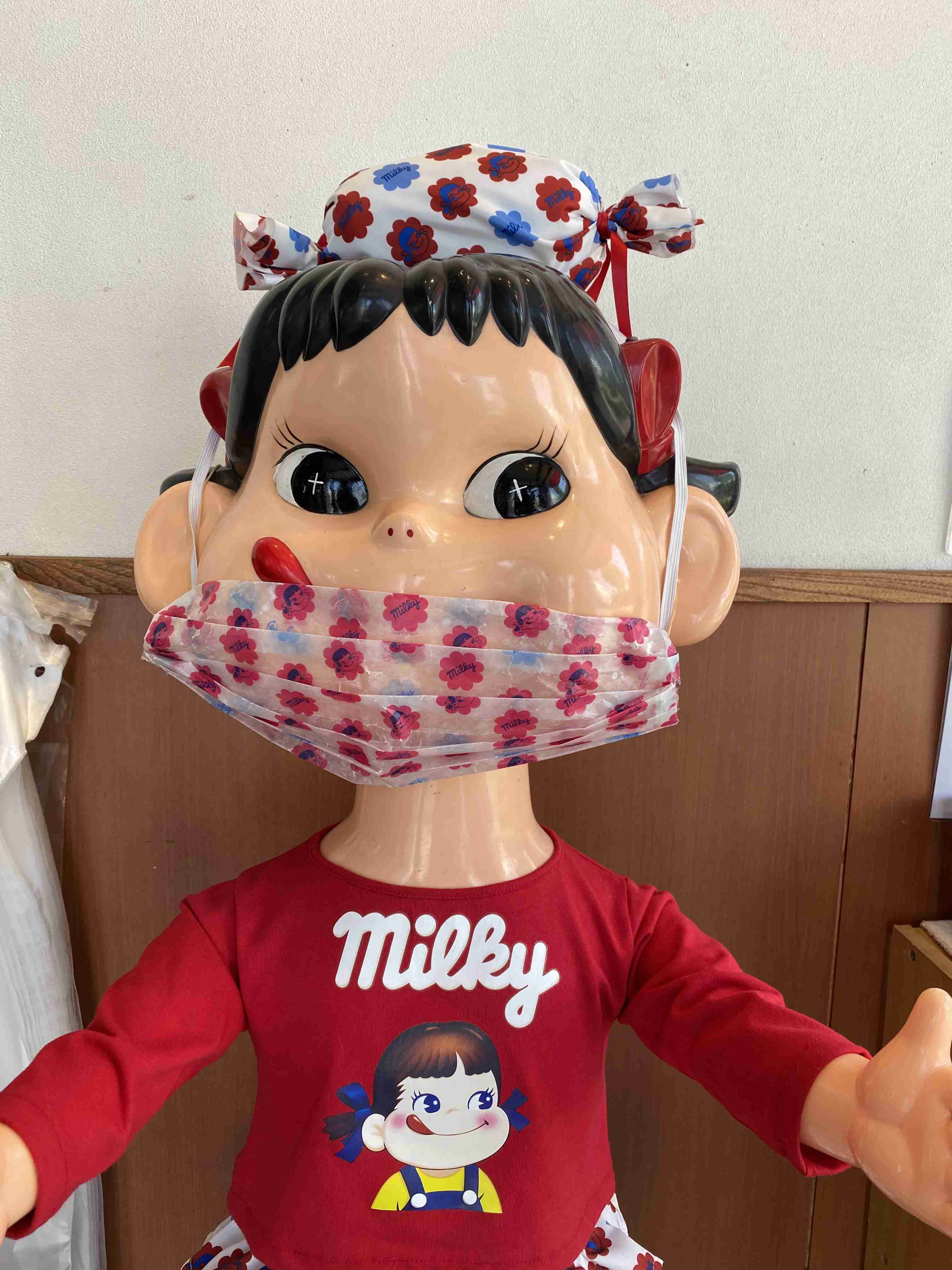 人以外のマスク着用画像