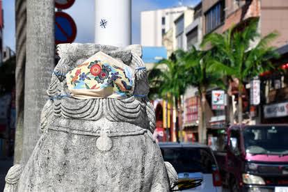 人以外のマスク着用画像