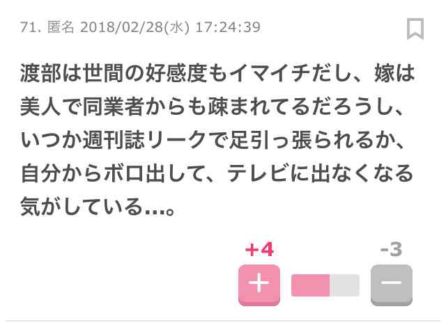 アンジャッシュ渡部建　セクシー女優と不倫？芸能活動無期限自粛　コロナ期間中の行動か