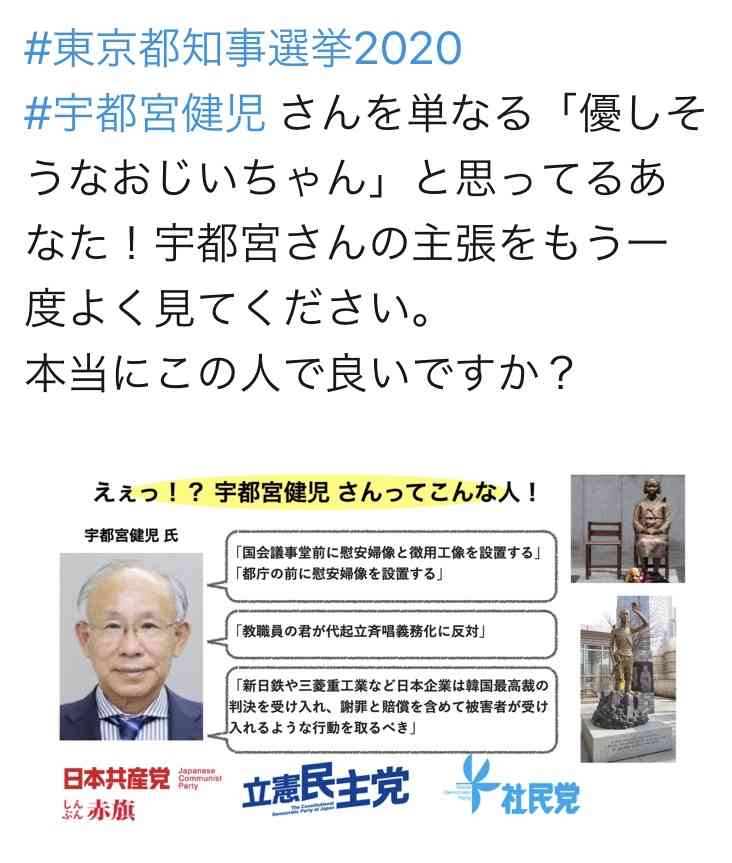 「都知事にふさわしいのは」小池氏51%、宇都宮氏10%　毎日新聞世論調査