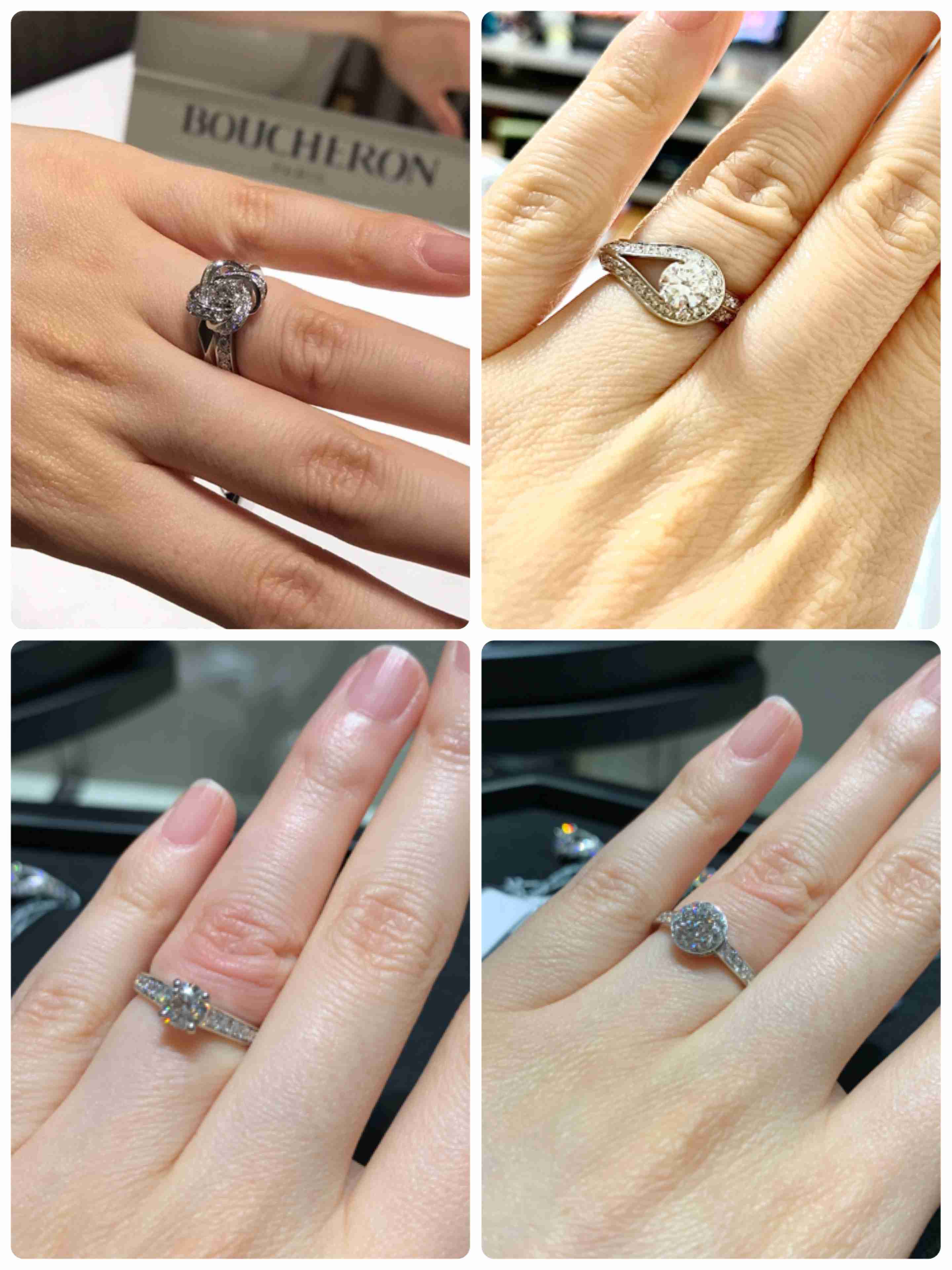 色んな婚約指輪見せてください!