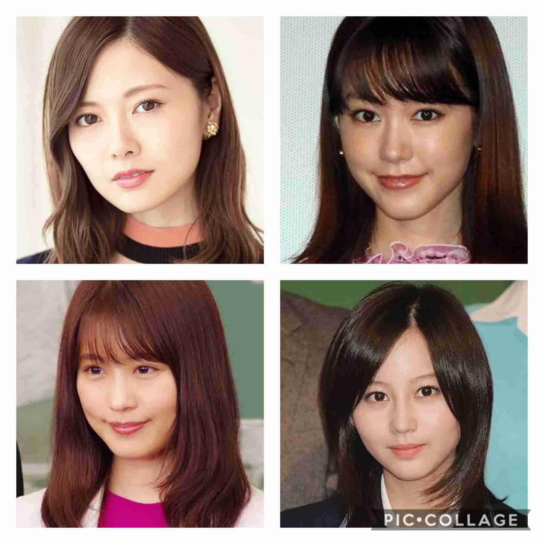 好きな顔4人集めてみた！【女性編】part2