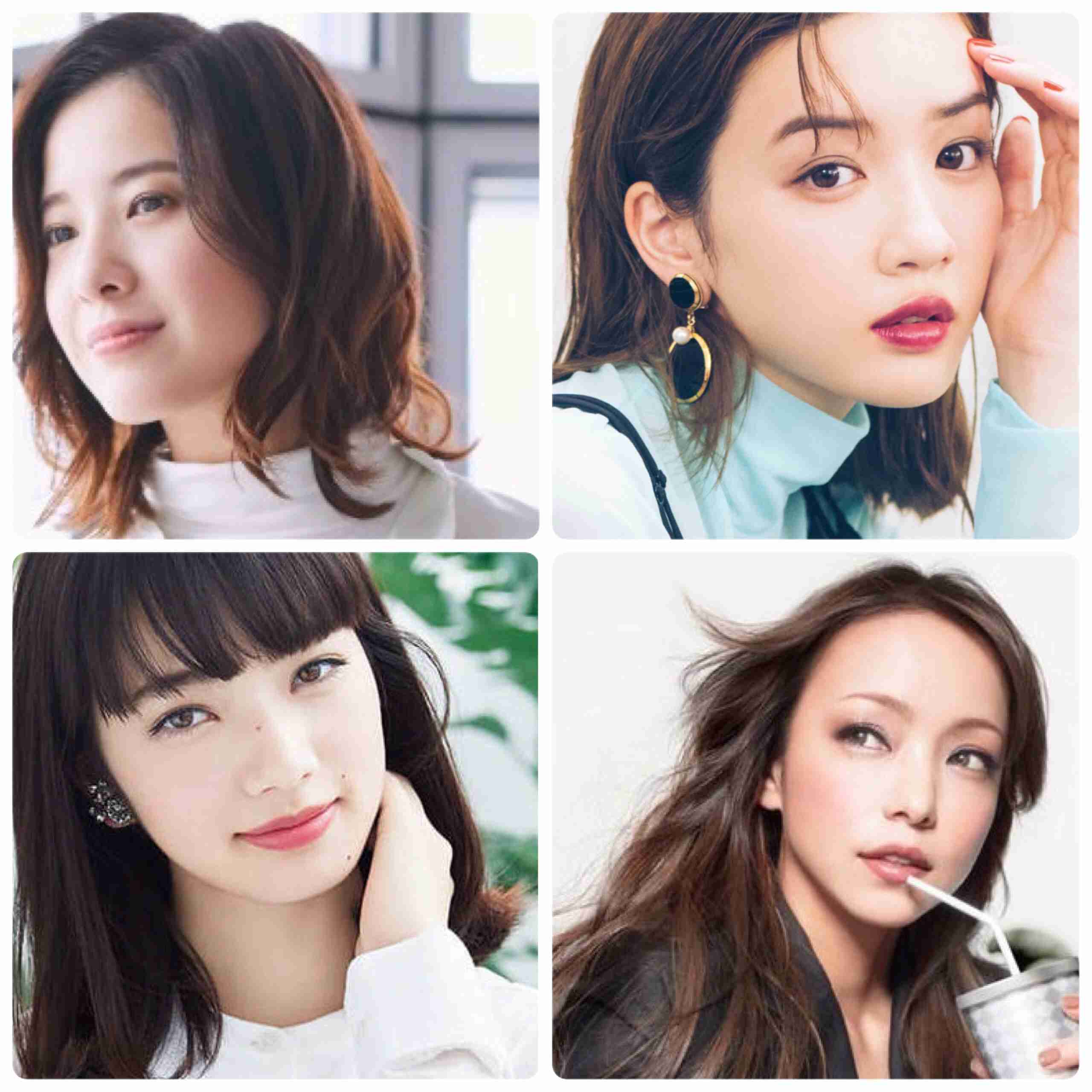 好きな顔4人集めてみた！【女性編】part2