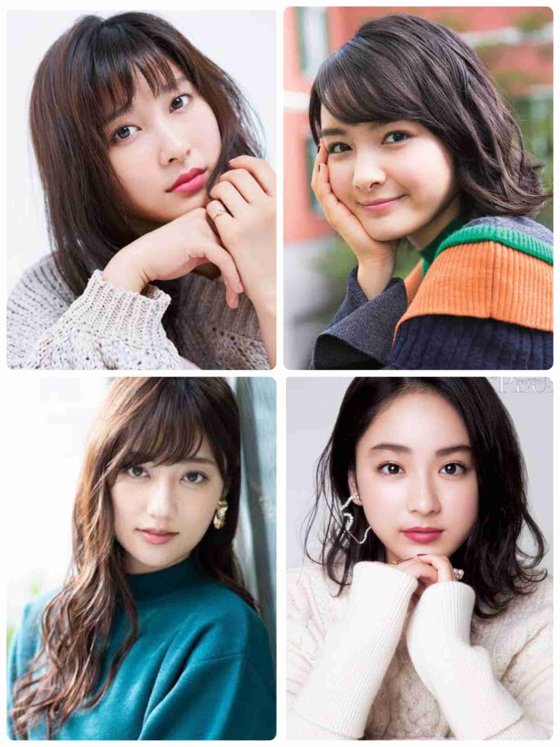 好きな顔4人集めてみた！【女性編】part2