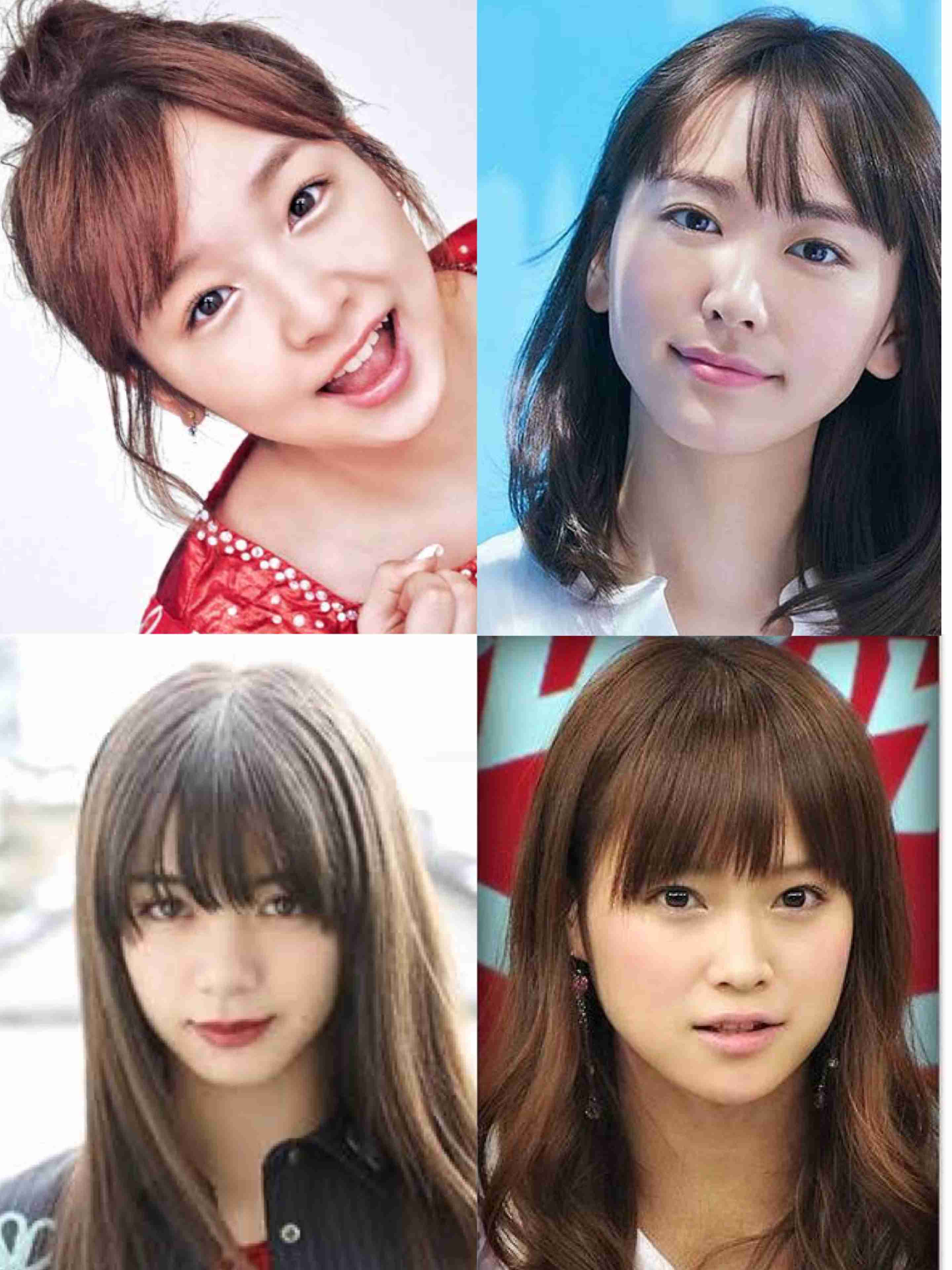 好きな顔4人集めてみた！【女性編】part2