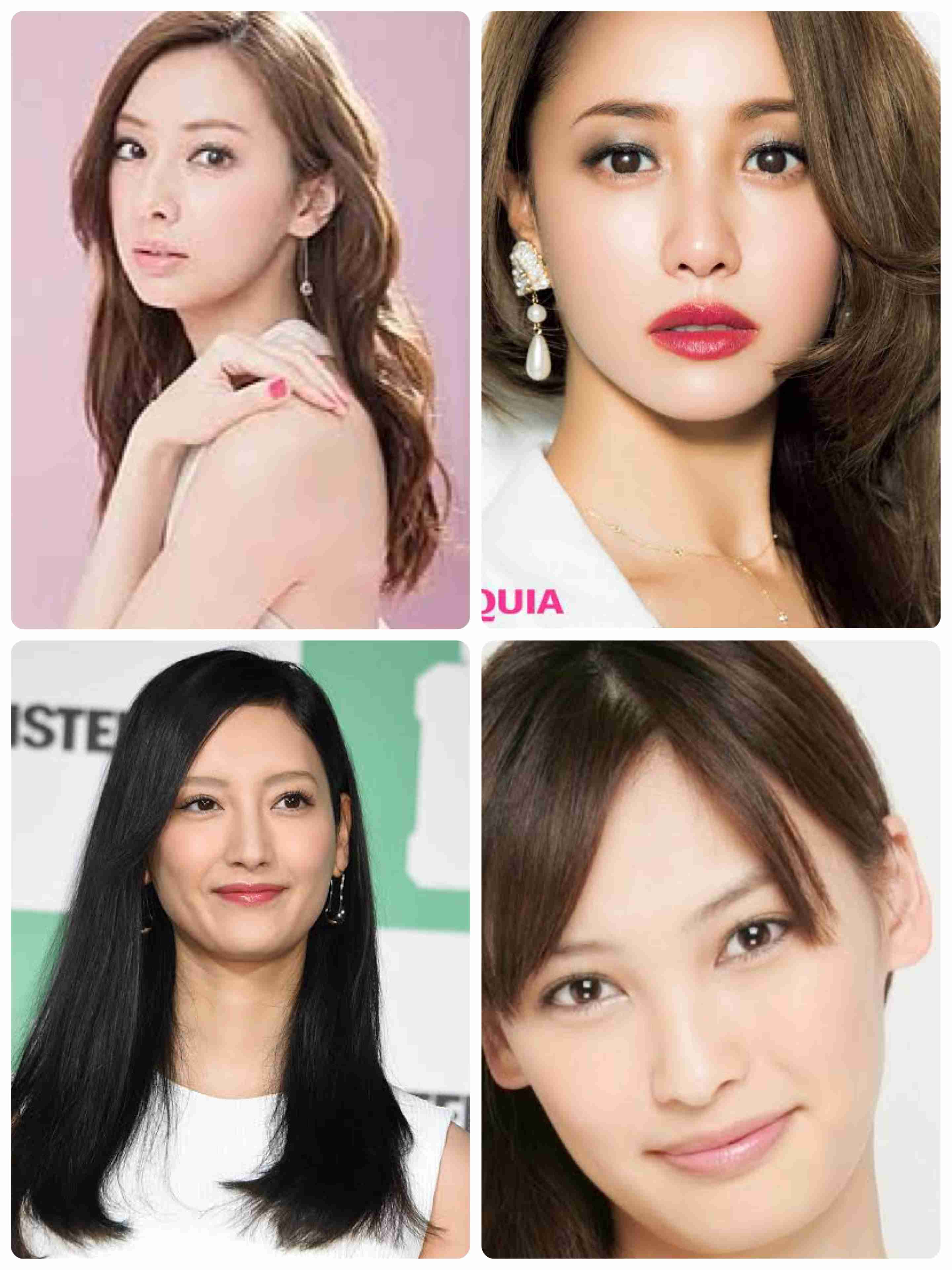 好きな顔4人集めてみた！【女性編】part2