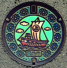 日本各地、様々なマンホールを貼るトピ♪