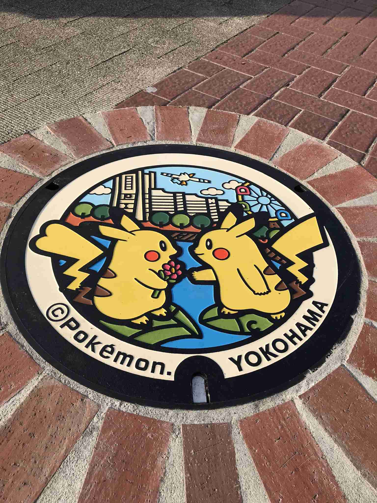 日本各地、様々なマンホールを貼るトピ♪