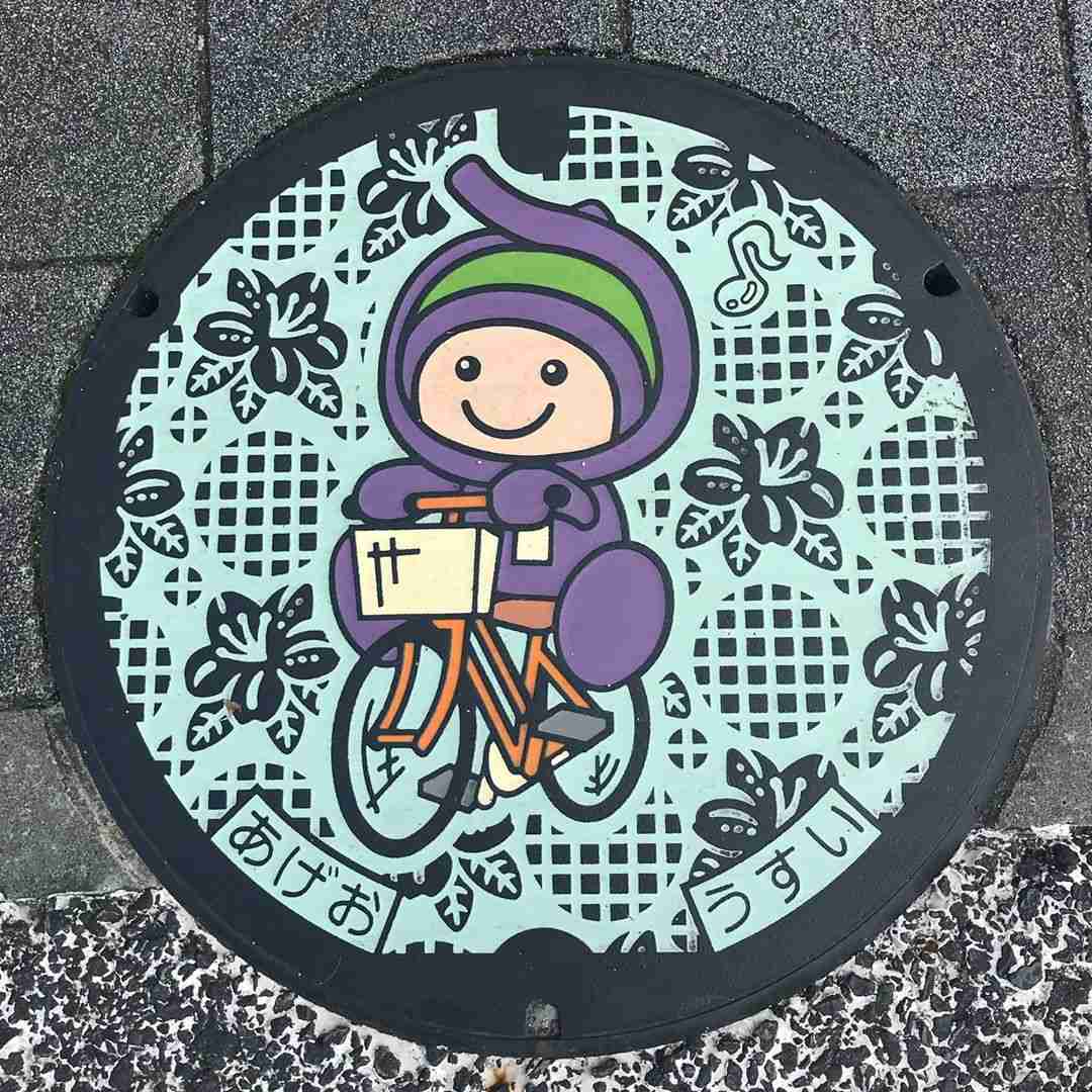 日本各地、様々なマンホールを貼るトピ♪