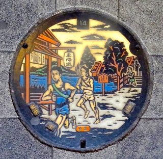 日本各地、様々なマンホールを貼るトピ♪