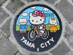 日本各地、様々なマンホールを貼るトピ♪