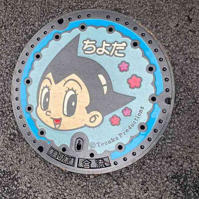 日本各地、様々なマンホールを貼るトピ♪