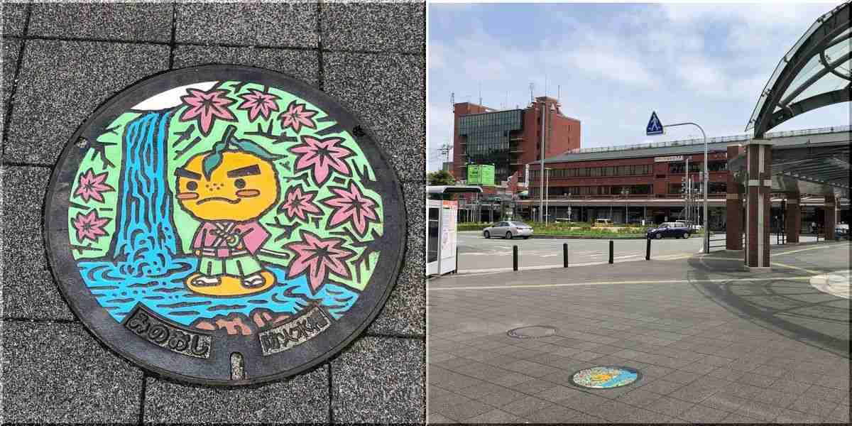 日本各地、様々なマンホールを貼るトピ♪