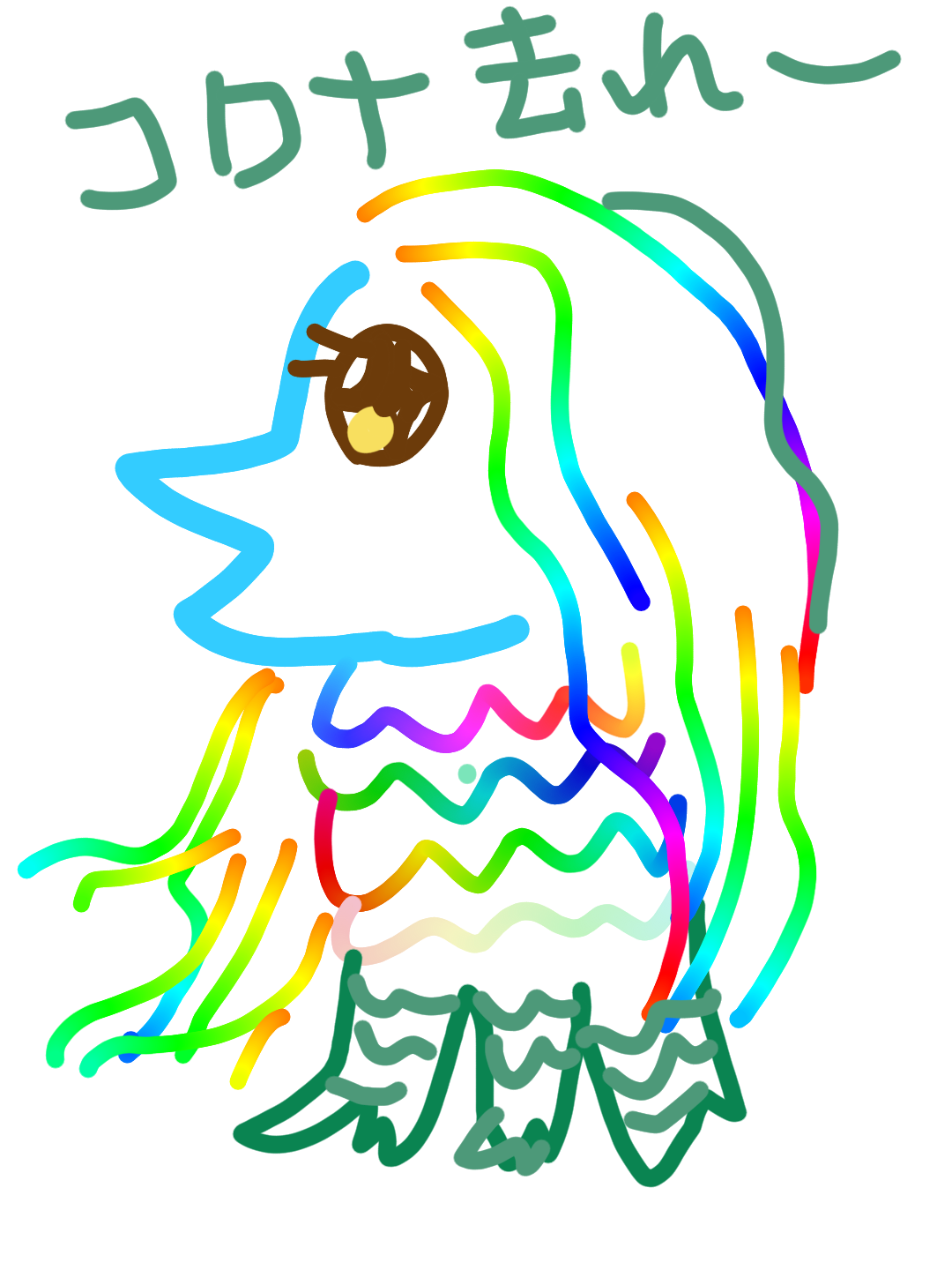 疫病退散!アマビエの絵を何も見ずに描いてみよう