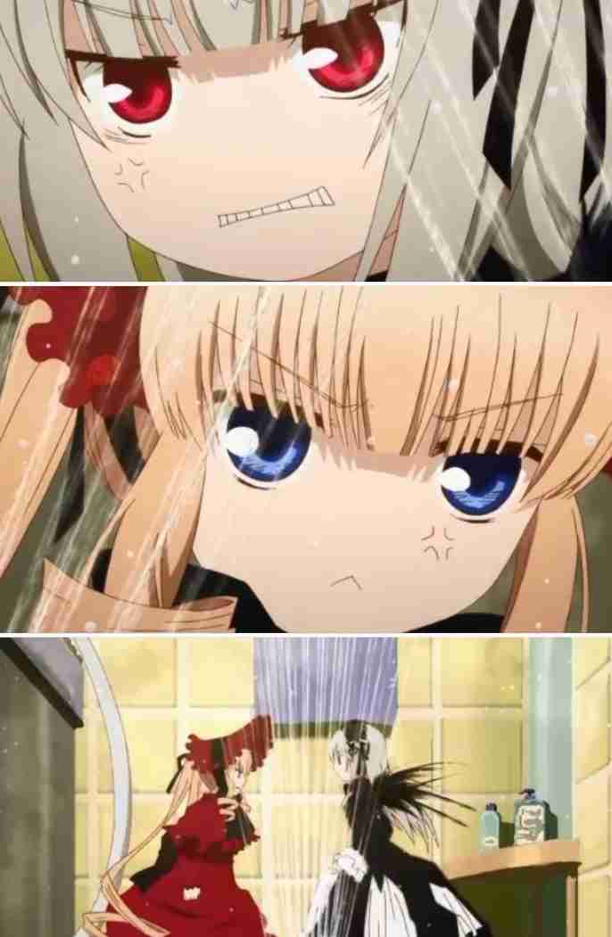 怒った顔の２次元キャラ